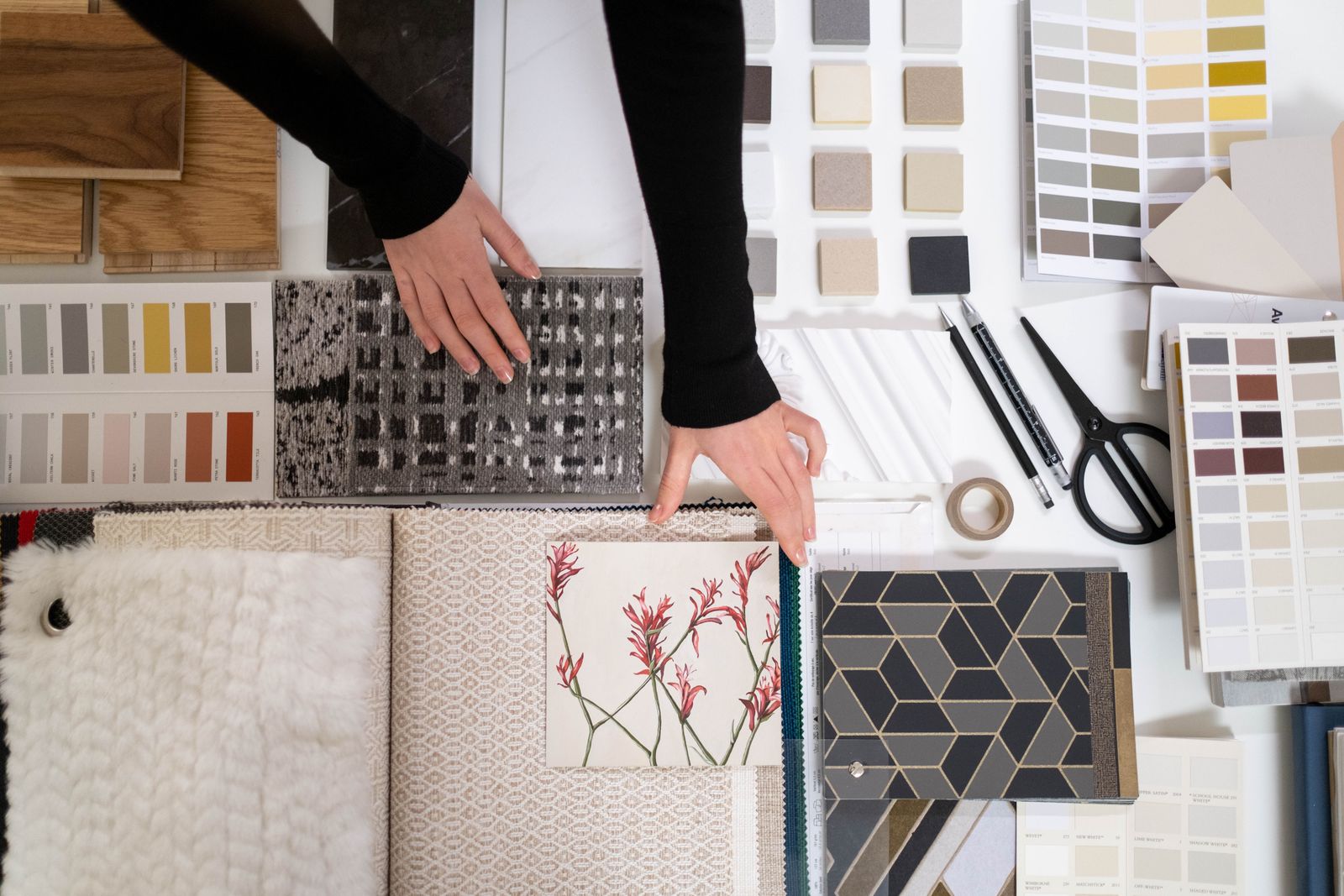 Illustrative material selection process